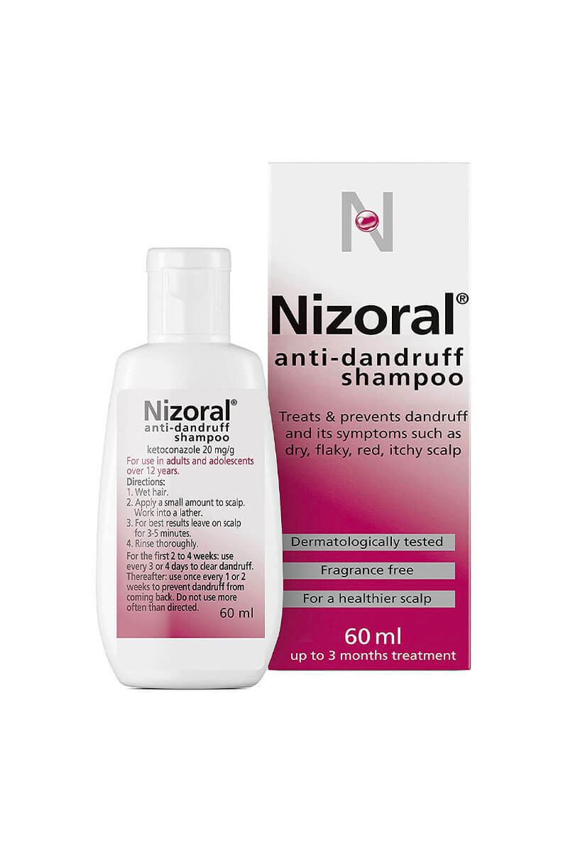 Nizoral Anti-dandruff Shampoo, Treats and Prevents Dandruff, Suitable for  Dry Flaky and Itchy Scalp 60ml - Haim
